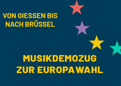 Musikdemozug zur Europawahl