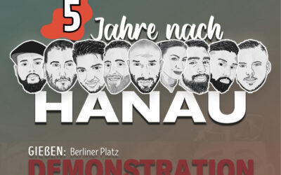 5 Jahre nach Hanau – Demo gegen rechte Gewalt, Rassismus und Spaltung